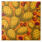 Blühende Trübungen in Gelb Fliese (Vorderseite)