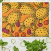 Blühende Trübungen in Gelb Geschirrtuch (Gefaltet)