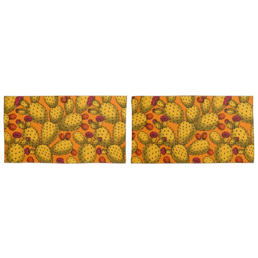 Blühende Trübungen in Gelb Kissenbezug (Vorderseite-Set)