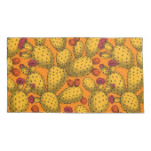 Blühende Trübungen in Gelb Kissenbezug (Rückseite-Links)