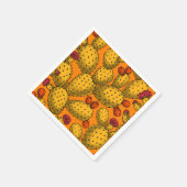 Blühende Trübungen in Gelb Serviette (Ecke)