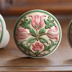 Blühende Tulip Harmony Keramik Knoblauch Pull Keramikknauf
