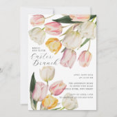 Blühende Tulips Osterfeier Einladung (Vorderseite)