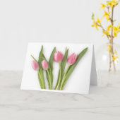 Blühende Tulissen Karte (Gelbe Blume)