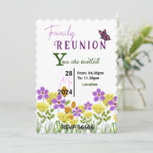 blühende Verbindungen Einladung (Stehend Vorderseite)