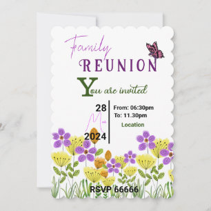 blühende Verbindungen Einladung