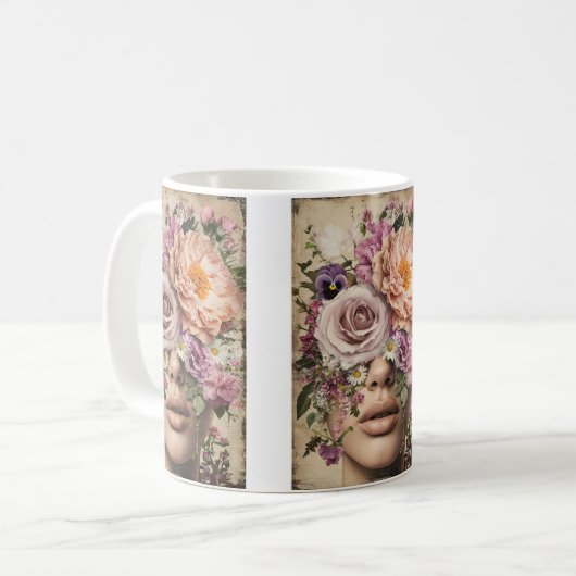 Blühende Vision Kaffeetasse (Vorderseite Links)