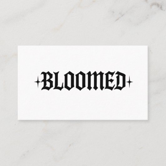 Blühende Visitenkarte (Vorderseite)