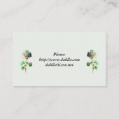 Blühende Visitenkarte (Rückseite)