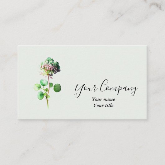 Blühende Visitenkarte (Vorderseite)