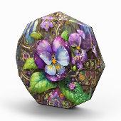 Blühende Vögel Foot Violets Wildblumen Ostereier Fotoblock (Rechts)