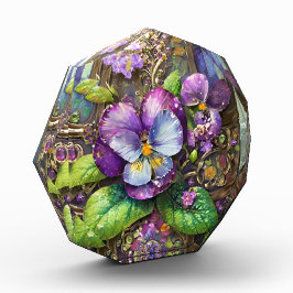 Blühende Vögel Foot Violets Wildblumen Ostereier Fotoblock