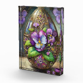 Blühende Vögel Foot Violets Wildblumen Ostereier Fotoblock (Rechts)