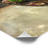 Blühende Vögel Foot Violets Wildblumen Ostereier Poster (Ecke)