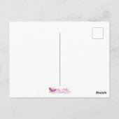 Blühende Vögel Foot Violets Wildblumen Ostereier Postkarte (Rückseite)