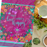 Blühende Vögel Spaß farbenfroh sein Zitat Geschirrtuch<br><div class="desc">Chic Floral Stilvolle Herts Vögel Küche Handtuch. Diese einzigartigen Küchentücher sind perfekt,  um Ihre Küche farblich zu ergänzen. Pair es mit einer Flasche Wein und es ist ein großes Geschenk für Freunde,  Familie,  Mitarbeiter,  Nachbarn,  etc. Für weitere Geschenkideen,  vergewissern Sie sich,  Karo aus dem Inspirivity Zazzle Geschäft.</div>