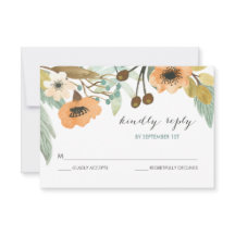 Blühende Wasserfarbenkarte