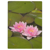 Blühende Wasserliken Klemmbrett (Rückseite)