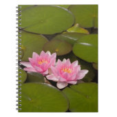 Blühende Wasserliken Notizblock (Vorderseite)