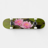 Blühende Wasserliken Skateboard (Horizontal)