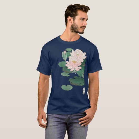 Blühende Wasserlilie von Ohara Koson T - Shirt (Vorne ganz)