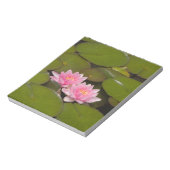 Blühende Wasserliliken Notizblock (Rotiert)