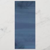 Blühende Wedding Menü-Karte der Schönheits-| Menükarte (Rückseite)