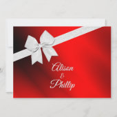 Blühende Weihnachts-Thema Hochzeit Einladung (Rückseite)