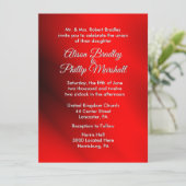 Blühende Weihnachts-Thema Hochzeit Einladung (Stehend Vorderseite)