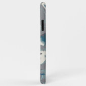 Blühende Weinreben Grau blaue Creme Blütenblätter Case-Mate iPhone Hülle (Hinten/Rechts)