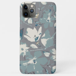 Blühende Weintraube Grau blaue Creme Blumendruck Case-Mate iPhone Hülle