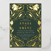 Blühende Weintrauben Botanischer Garten Folieneinladung (Vorderseite)