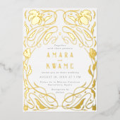 Blühende Weintrauben Botanischer Garten Folieneinladung (Vorderseite)