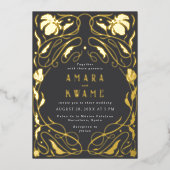 Blühende Weintrauben Botanischer Garten Folieneinladung (Vorderseite)