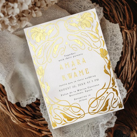 Blühende Weintrauben Botanischer Garten Folieneinladung