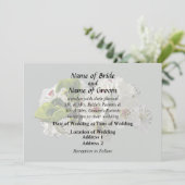 Blühende Weißbirnblüten Hochzeitsartikel Einladung (Stehend Vorderseite)