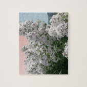 Blühende weiße Blumen Puzzle (Vertikal)