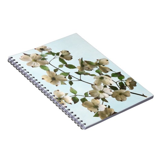 Blühende weiße Dogwood-Blume Notizblock (Rechte Seite)