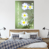 Blühende weiße Wildblumen Leinwanddruck (Insitu (Schlafzimmer))