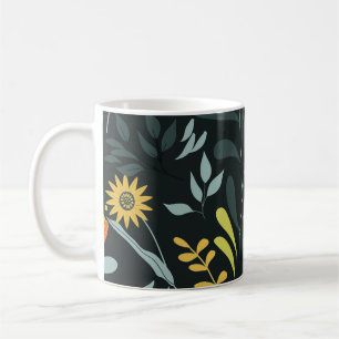 Blühende Wiese Trendy Seamless Design Kaffeetasse