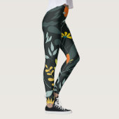 Blühende Wiese Trendy Seamless Design Leggings (Rechts)