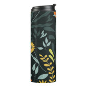 Blühende Wiese Trendy Seamless Design Thermosbecher (Nach links gedreht)