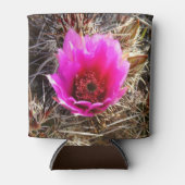 Blühende Wildblume Kaktus (Prickly Birne) Dosenkühler (Vorderseite)