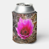 Blühende Wildblume Kaktus (Prickly Birne) Dosenkühler (Kanne Rückseite)