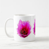 Blühende Wildblume Kaktus (Prickly Birne) Kaffeetasse (Links)