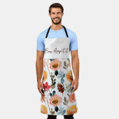 Blühende Wildblumen gedruckte Schürze (Getragen)