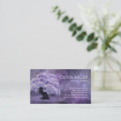 Blühende Wisteria Tree Visitenkarte (Stehend Vorderseite)