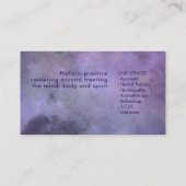 Blühende Wisteria Tree Visitenkarte (Rückseite)