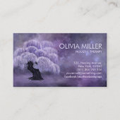 Blühende Wisteria Tree Visitenkarte (Vorderseite)