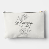 Blühende Worte Florale Tasche (Rückseite)